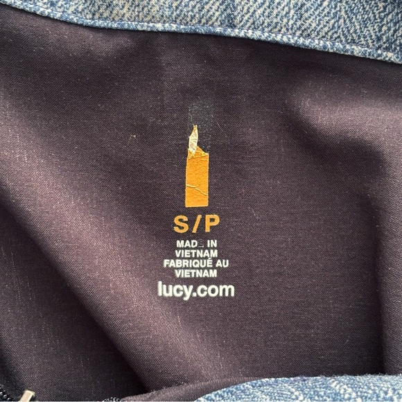 Lucy indiGO Trucker Jacket Small Blue - Picture 7 of 10